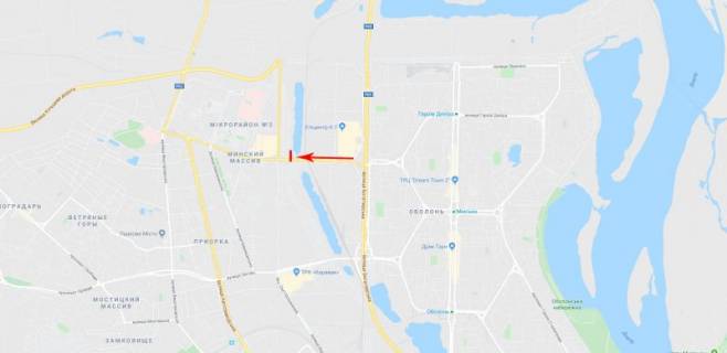 Видеоборд A в Киеве, 3x6  Полярна вул. 19, ресторан "Закарпатська Колиба", рух в напрямку Сім’ї Кульженків вул. (Петра Дегтяренка) - 617936 схема