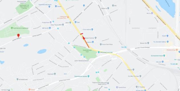 Билборд  в Киеве, 3x6  50.4916699300, 30.4698987600, схема