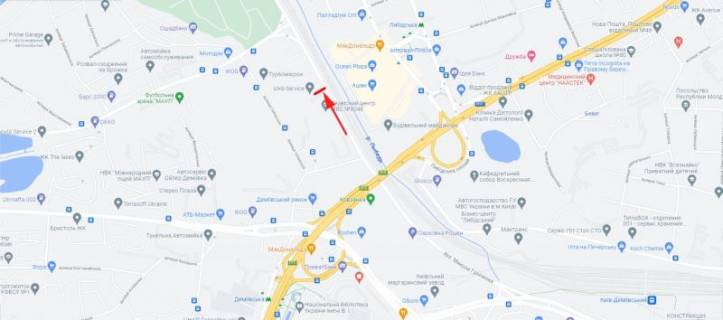 Призма B в Киеве, 2x4  Грінченка М. вул. 18, супермаркет Ашан, ТЦ "Оушен Плаза", рух в напрямку центру - 183716 схема