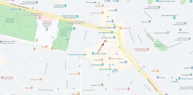 Ситилайт A в Киеве Велика Васильківська вул. (Червоноармійська).  5 схема