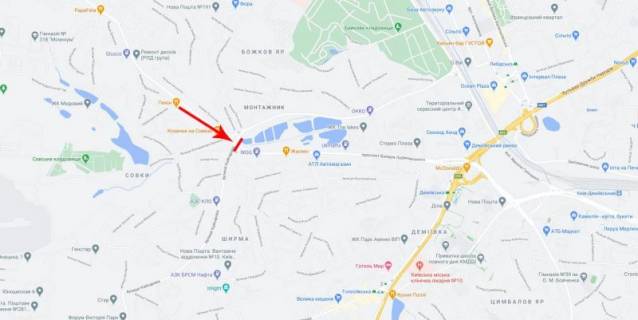 Білборд, Бігборд (Борд)   у Києві, 8x2  50.4082999200, 30.4921815500, схема