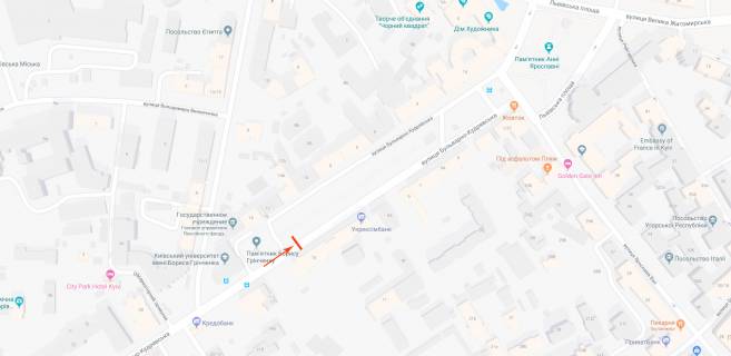 Сiтiлайт B у Києві Бульварно-Кудрявська вул. 15 навпроти схема