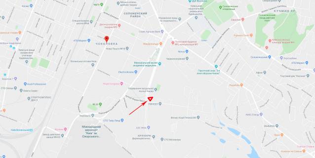 Білборд, Бігборд (Борд)  A у Києві Святослава Хороброго вул. (Народного ополчення)., Біля Ернста вул., До Севастопольської пл., В центр схема
