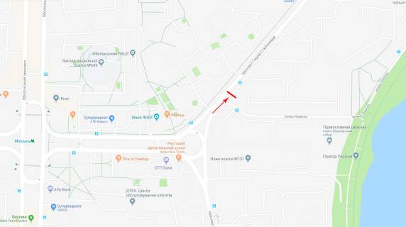 Билборд A в Киеве просп. Володимира Івасюка (Героїв Сталінграда). 26-А схема