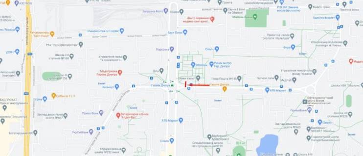 Билборд  в Киеве, 3x6  50.5227186148, 30.5002737756, схема