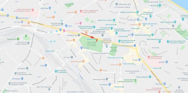 Citylight A in Kyiv Sevcenka bst. st.m."Universitet" scheme
