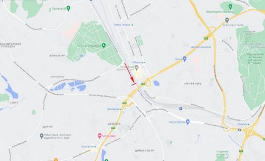Билборд  в Киеве, 3,14x2,3  50.4113110000, 30.5256110000, схема