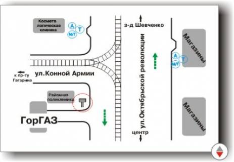 Билборд A в Харькове, 3х6  Москалёвская (Октябрьской революции, 59) схема