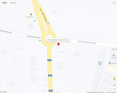 Билборд A в Черновцах Пд.Кільцева/Героїв Майдану (Годилів) схема