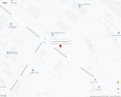 Білборд, Бігборд (Борд)  B у Чернівцях Комунальників, 5 (водоканал) схема