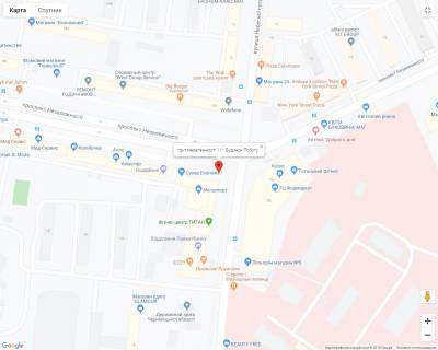 Prismatron, Prism A in Chernivtsi pr-t Nezaleznosti 111 Budinok Pobutu - 459970 scheme