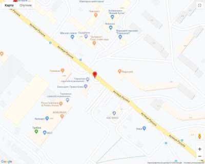 Білборд, Бігборд (Борд)  B у Чернівцях Руська, 248 (Екватор) схема