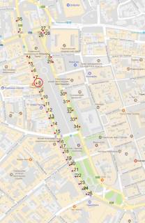 Нестандарт A в Львове, 0,7*1,0  пр.Свободи схема