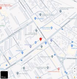 Скролер, Скрол A у Львові, 3,14х2,30  Любінська - вул. Д. Яворницького - вул. С. Петлюри - 500256 схема