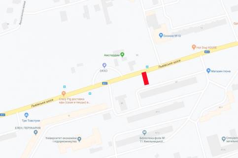 Billboard B in Khmelnitsky, 6х3  L'vivs'ke sose ,47 (Zapravka OKKO) scheme