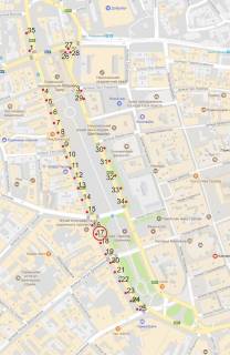 Нестандарт B в Львове, 0,7*1,0  пр.Свободи схема