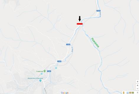 Билборд A в Славском, 6х3  І.Франка (поворот на Рожанку) схема
