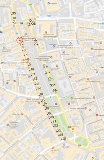 Нестандарт B в Львове, 0,7*1,0  пр.Свободи схема