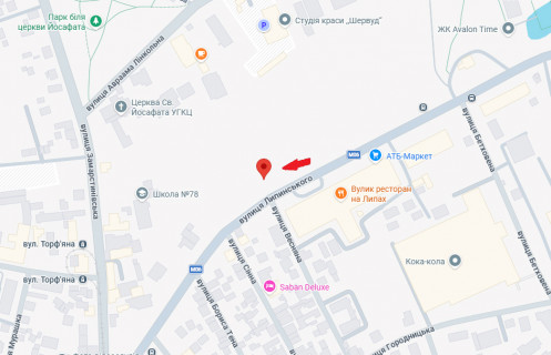 Скроллер A в Львове, 3,14х2,30  Липинського - Весняна ( АТБ,  Дніпро-М) - 665740 схема