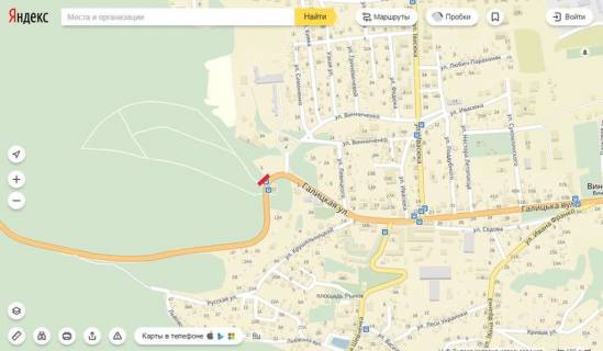 Билборд A в Винниках, 6х3  вул. Львівська (вїзд в місто Винники #2) схема