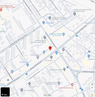 Скроллер A в Львове, 3,14х2,30  Любінська - вул. Д. Яворницького - вул. С. Петлюри - 562080 схема