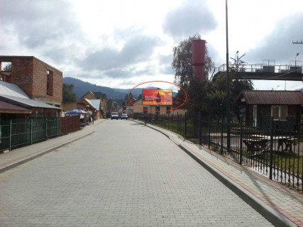 Билборд A в Славском, 6х3  Привокзальна, вокзал (від базару на вокзал) фото 1