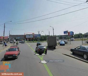 Білборд, Бігборд (Борд)  A у Чернівцях, 6х3  Вокзальна (Гагаріна) - Галицький шлях АЛ (в центр) Фото 1