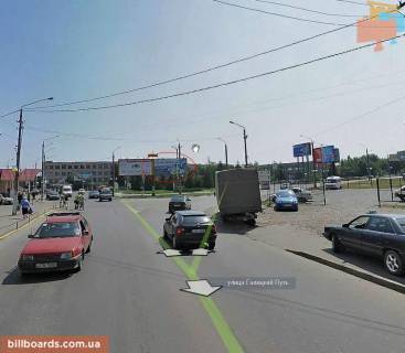 Білборд, Бігборд (Борд)  A у Чернівцях, 6х3  Вокзальна (Гагаріна) - Галицький шлях АП (в центр) Фото 1