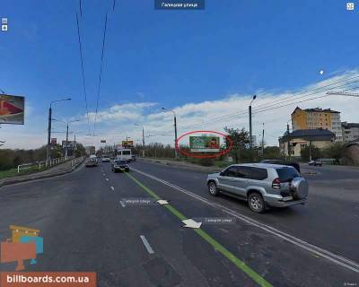 Billboard A in Ivano-Frankivsk, 6х3  Galic'ka - st. Knaginin (pered mostom) Photo 1