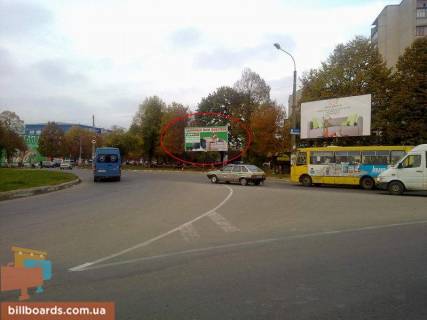 Билборд A в Ивано-Франковске, 6х3  Мазепи - Довженка  кільце ( маг КОМФІ) правий фото 1