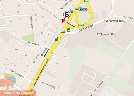 Билборд B в Львове, 6х3  Хмельницького (в’їзд в місто ринок "Галицьке перехрестя"))правий схема