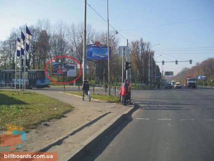 Билборд A в Львове, 6х3  Миколайчука - Липинського (в центр, зліва) фото 1