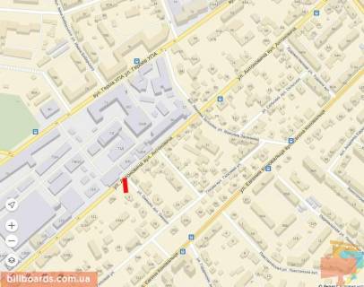 Билборд A в Львове Антоновича, 95 схема