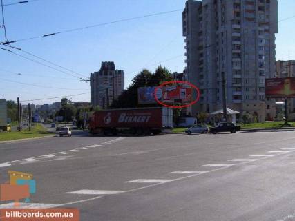 Билборд A в Львове, 6х3  Варшавська - пр. Чорновола (справа) фото 1