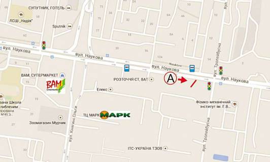 Scrolller, Scroll A in Lviv, 6х3  Naukova - Trolejbusna (s/m ATB) - 188000 scheme