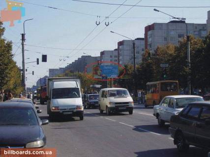 Билборд A в Львове, 6х3  Володимира Великого напроти Івана-Теодозія Куровця вул. (Сергія Боткіна) ст. А фото 1