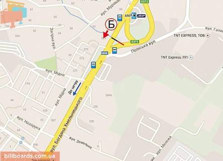 Билборд B в Львове, 6х3  Хмельницького (в’їзд в місто ринок "Галицьке перехрестя"))лівий схема