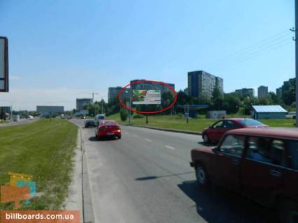 Билборд A в Львове, 6х3  Хуторівка (гуртовий ринок Шувар) на Сихів   фото 1