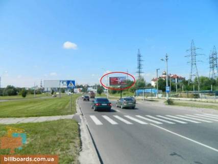 Білборд, Бігборд (Борд)  A у Львові Хуторівка (гуртовий ринок Шувар) до Стрійської Фото 1