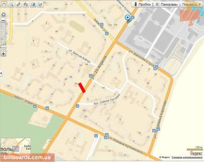 Билборд A в Тернополе 15 квітня  ТЦ "РАЙ ЦЕНТР" ( Сільпо, Пелікан, Керамо-сіті) схема