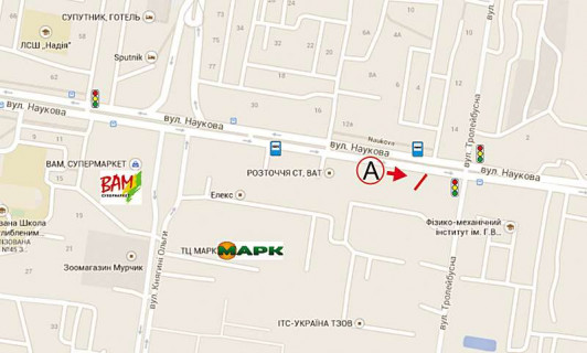 Scrolller, Scroll A in Lviv, 3,14х2,30  Наукова – Тролейбусна (с/м АТБ) - 665117 scheme