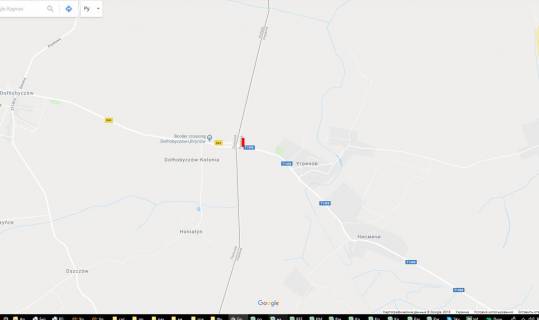 Billboard B in Ugriniv (Lviv region), 6х3  Ugriniv k2, kordon (pravoruc)  v' izd z Pol'si scheme
