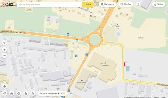 Скроллер A в Львове, 3,14х2,30  Кукурудзяна (Виїзд з Епіцентра) - 565164 схема