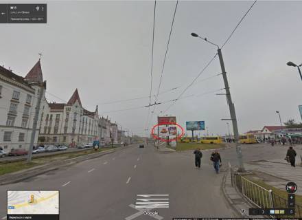 Билборд A в Львове Городоцька  К3( приміський вокзал, напроти привокзальний ринок ст. А нижній №7 )   фото 1