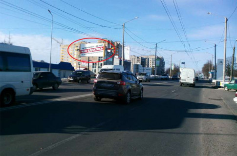 Билборд B в Хмельницком, 6х3  Миру - Автовокзал (автосалон, до центра) фото 1