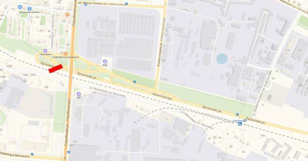 Билборд A в Львове, 6х3  Луганська к1 ( з'їзд з вул. Стрийської) схема