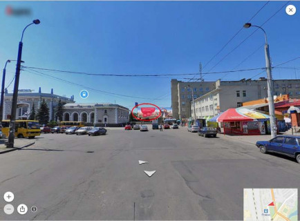 Билборд A в Ровно, 6х3  Привокзальна (лівий) фото 1