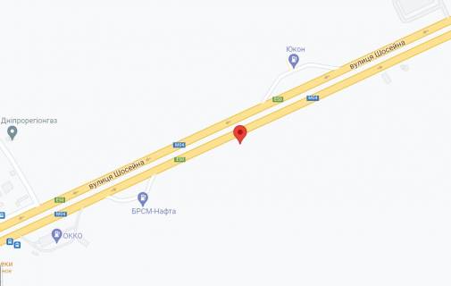 Билборд B в Подгородном Автодорога М – 04 Знам'янка — Луганськ — Ізварин, км 225+560 (праворуч). В'їзд у м.Підгородне (біля повороту на SunRay) схема