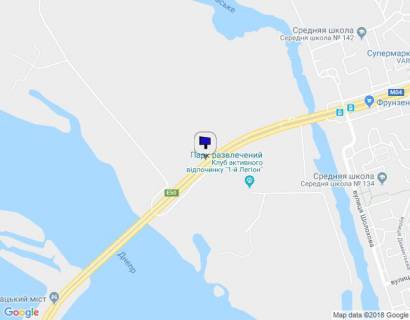 Билборд A в Днепр (Днепропетровск) Донецьке Шосе (в`їзд на Кайдацький міст) схема