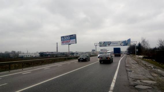 Billboard B in Lviv route, 6x3  Kil'ceva doroga, 150 m do v'izdu v avtosaloni "BMW", "HONDA", "Volkswagen & Seat" (Gipermartket "Epicentr", Gipermarket "METRO", AZS "BRSM-nafta"), v napramku Gorodoc'ka st. Photo 1